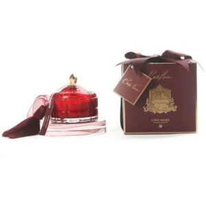 Аромасвеча Cote Noire Art Deco  «ROSE OUD»  красно-золотая, 200 г - Фото