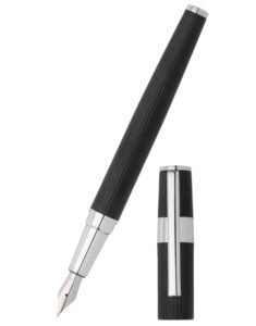 Перьевая ручка HUGO BOSS Gear Pinstripe Black / Chrome - Фото