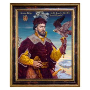 Картина-портрет  «Гетман Дмитрий Вишневецкий» 39х47см - Фото