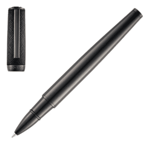 Ручка ролер Hugo Boss Double B Saffiano Black - Фото