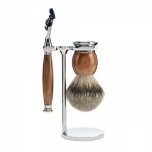 Набор для бритья «SOPHIST» бритва под «Gillette® Fusion», помазок из щетины барсука, подставка - Фото