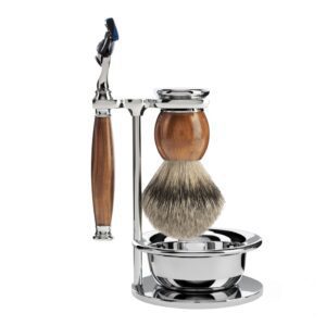 Набор для бритья «SOPHIST» бритва под «Gillette® Fusion», чаша, помазок из щетины барсука - Фото